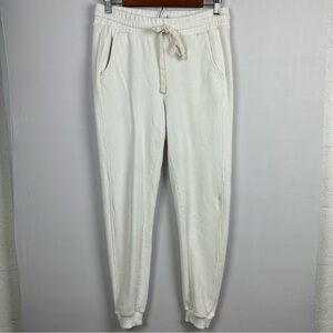 MONROW Women Knit Sweatpants Jogger Tack Lounge Pants Drawstring Ribbed